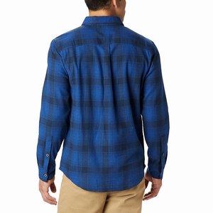 Columbia Boulder Ridge™ Långärmad Flannel Herr Marinblå (VYSWD0512)